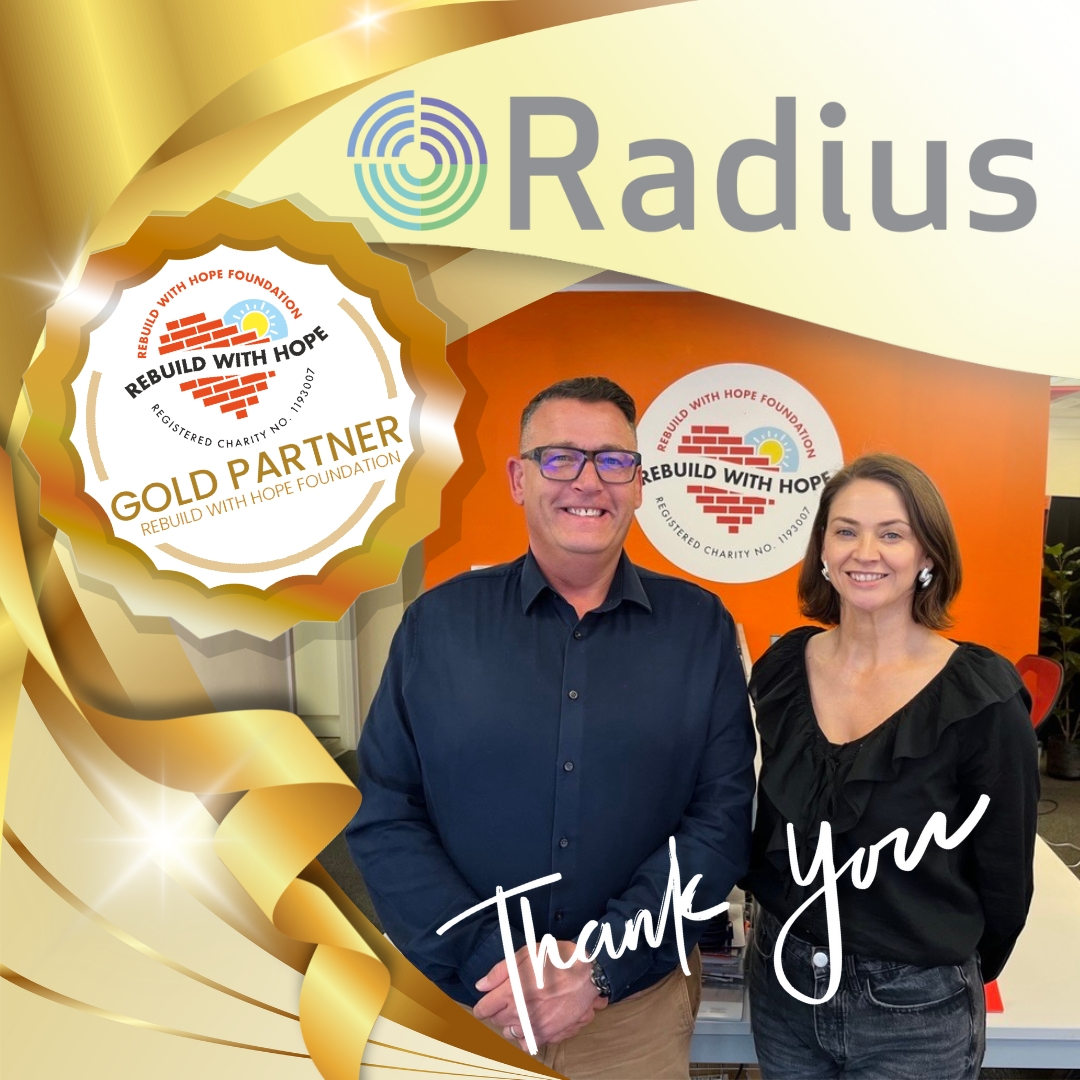 Radius Security Proud to Become Gold Sponsor of Rebuild With Hope Foundation
